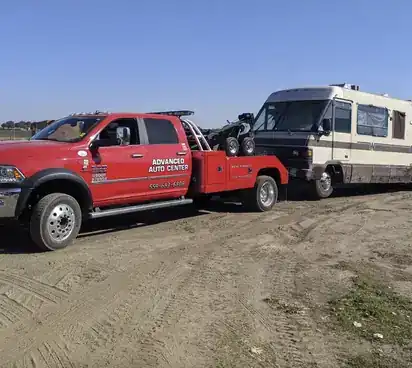 Technique Towing tow truck in action